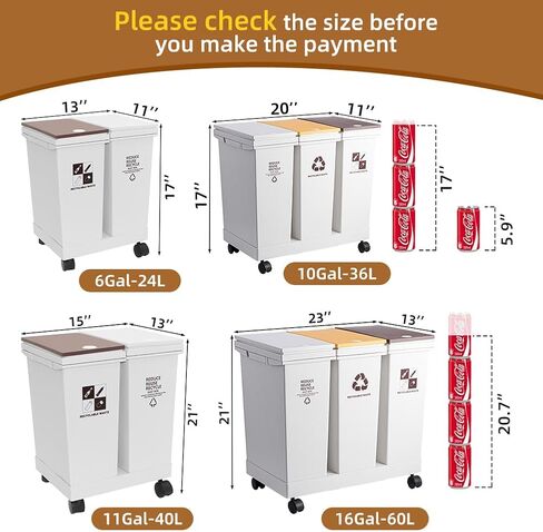 Wood Grain Plastic Trash Can Bedroom, Round 2-Pack, 3.4 Gal Farmhouse Wastebasket Bin Retro Style, Brown Trash Can for Room Aesthetic, Open Top Garbage Can for Office, Living Room, Hotel, Bathroom in Kuwait