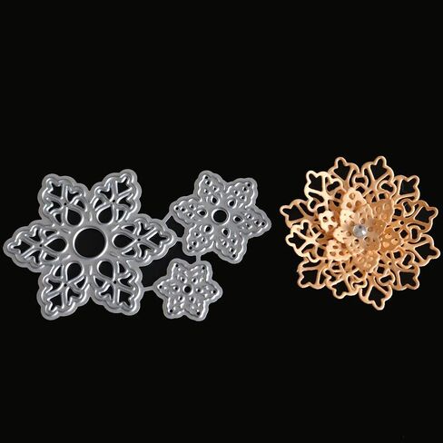 قطع معدنية ثلاثية الأبعاد على شكل زهور، قوالب لصنع البطاقات، قوالب قطع لألبوم القصاصات، ديكور فني، بطاقة ورقية، قوالب يدوية يدوية، قوالب قطع أوراق زهور الزفاف in Kuwait