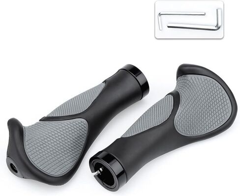 Bike Handlebar Grips, MTB Grips with Elastic Grainy Design Bike Grips, Slip Rubber Bike Handlebar Grips Bicycle Grips for BMX, Foldable Urban Bicycles, E-Bike, Scooter in Saudi Arabia