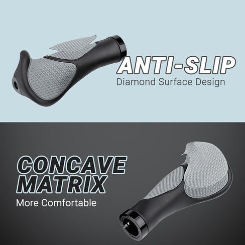 Bike Handlebar Grips, MTB Grips with Elastic Grainy Design Bike Grips, Slip Rubber Bike Handlebar Grips Bicycle Grips for BMX, Foldable Urban Bicycles, E-Bike, Scooter in Saudi Arabia