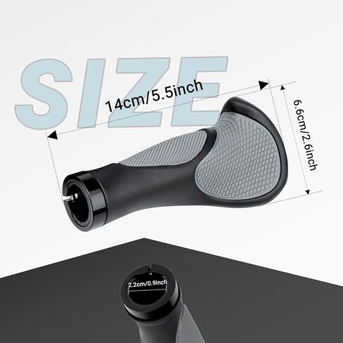 Bike Handlebar Grips, MTB Grips with Elastic Grainy Design Bike Grips, Slip Rubber Bike Handlebar Grips Bicycle Grips for BMX, Foldable Urban Bicycles, E-Bike, Scooter in Saudi Arabia