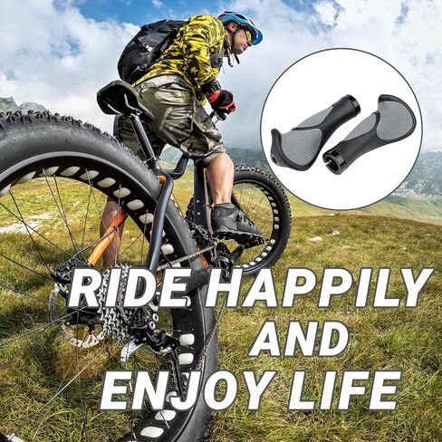 Bike Handlebar Grips, MTB Grips with Elastic Grainy Design Bike Grips, Slip Rubber Bike Handlebar Grips Bicycle Grips for BMX, Foldable Urban Bicycles, E-Bike, Scooter in Saudi Arabia