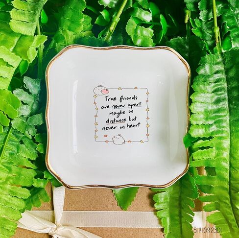 Ring Dish | Ring Trinket | Ring Holder with a meaningful message for Best Friend, Bestie, Unbiological Sister, Soul Sister, Colleague in Birthday, Wedding, Christmas, Graduation Day in Kuwait