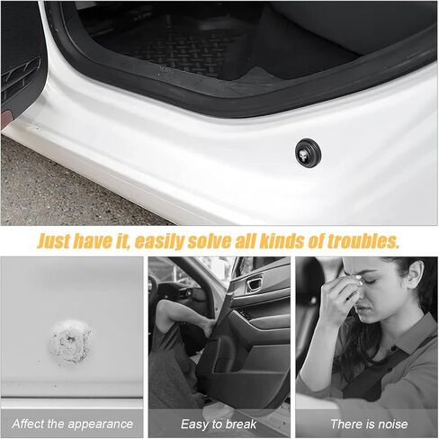 12 قطعة ممتصة للصدمات لباب السيارة، ملصقات حماية عازلة للصوت لمصد حماية حافة الباب، وسادة حشية ممتصة للصدمات، عازلة مضادة للتصادم، ملحقات السيارات عالمية لمعظم السيارات in Kuwait