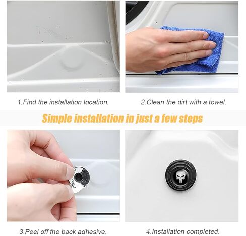 12 قطعة ممتصة للصدمات لباب السيارة، ملصقات حماية عازلة للصوت لمصد حماية حافة الباب، وسادة حشية ممتصة للصدمات، عازلة مضادة للتصادم، ملحقات السيارات عالمية لمعظم السيارات in Kuwait