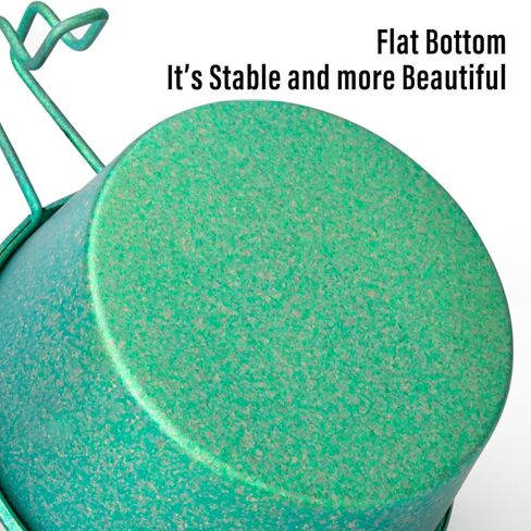 TiTo Titanium 500ML Titanium Sierra Cup Bowl with Handle Portable Lightweight Cookware for Outdoor Camping, Hiking, Backpacking, Picnic, BBQ Kitchen Tableware (Blue Colorful) in Kuwait