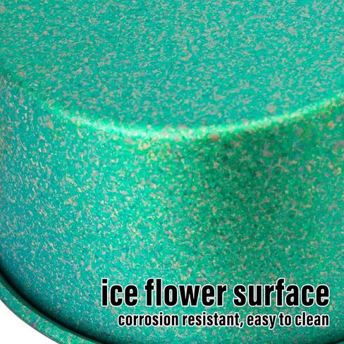 TiTo Titanium 500ML Titanium Sierra Cup Bowl with Handle Portable Lightweight Cookware for Outdoor Camping, Hiking, Backpacking, Picnic, BBQ Kitchen Tableware (Blue Colorful) in Kuwait