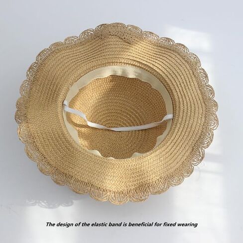 Off White Sunflower Cute Straw Hats Girls Kids Sun Hats Summer Beach Hats Small Straw Woven Purse Hat Bag Sets in Saudi Arabia