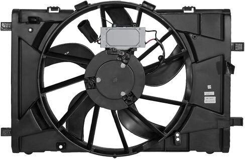 DNA MOTORING OEM-RF-0091 Factory Style Radiator Cooling Fan Assembly Cooling Efficiency Improved Direct Replacement [Compatible with 10-12 Fusion / 11-12 Mkz / 10-11 Milan],Black in Saudi Arabia