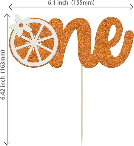 1Pc Lemon 1st Birthday Cake Topper Glitter Lemon One Cake Pick Fruit Theme Lemonade First Birthday Cake Decorations for Lemon Theme Baby Shower Boys Girls 1st Birthday Party Supplies in Kuwait
