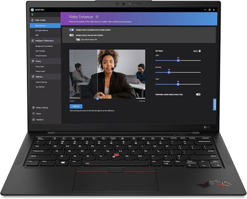 Lenovo ThinkPad X1 Carbon Gen 11, Ultralight, Intel i7-1365U vPro, 14" FHD (1920 x 1200) IPS, Anti-Glare, 32GB DDR5, 1TB SSD, 1080p Camera, Backlit, Win 11/10 Pro - Black in Saudi Arabia