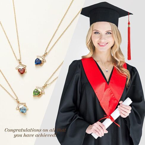 Graduation Gifts for Her 2024 Birthstone Necklace for Women Birthday Gifts for Teen Girls 5th 8th Grade High School College Graduation Gift for Her 2024 Graduation Necklace Girlfriend Daughter Jewelry in Saudi Arabia
