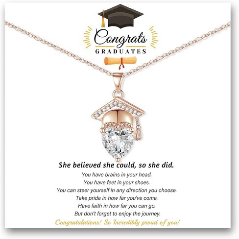 Graduation Gifts for Her 2024 Birthstone Necklace for Women Birthday Gifts for Teen Girls 5th 8th Grade High School College Graduation Gift for Her 2024 Graduation Necklace Girlfriend Daughter Jewelry in Saudi Arabia