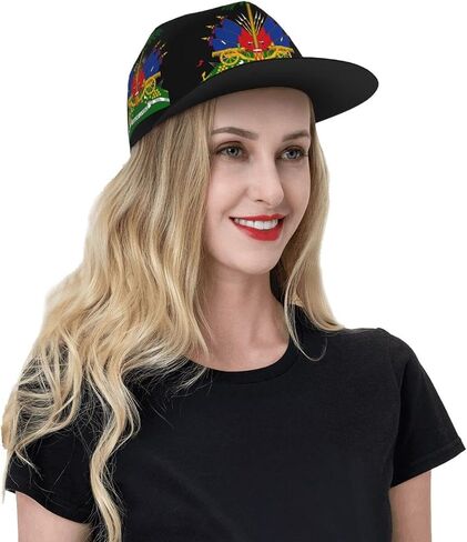 Cute Haiti Flag Cap Cute Haitian Flag Baseball Hat Adjustable Unisex Haitian Flag Cap for Men Women in Saudi Arabia