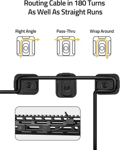 CVLIFE 3 Pcs Pressure Switch Cable Guides Management Compatible with Mlok, Light Pressure Switch Cable Clips, Flashlight Wire Clips in Saudi Arabia