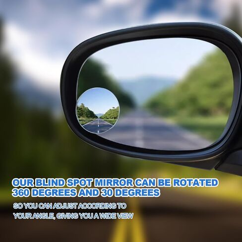16 Pieces Car Waterproof Film Anti Rain Mirror Film, Side Mirror Film Anti Fog Film Blind Spot Side View Mirror Film Frameless Convex Rear View Mirror for Cars Trucks Bus Side Windows in Saudi Arabia