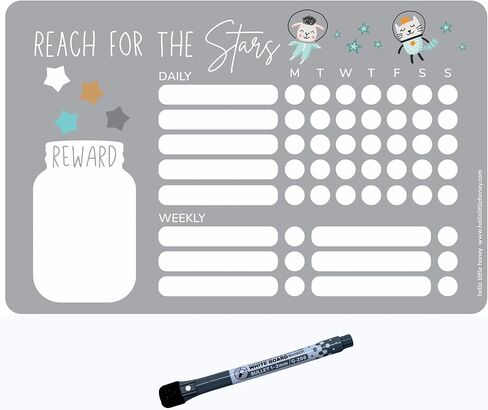 منتجات Star Jar (مخطط المهام الروتينية مع قلم المسح الجاف) in Kuwait