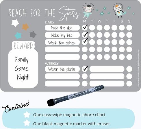 منتجات Star Jar (مخطط المهام الروتينية مع قلم المسح الجاف) in Kuwait