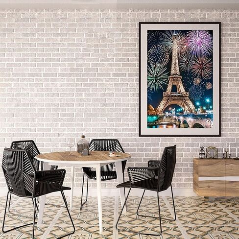 BOHADIY DIY 5D Eiffel Tower Diamond Painting Kits for Adults,Painting Full Drill Rhinestone Embroidery Pictures Arts Craft for Home Wall Decor Gift Paris Romantic Street Eiffel Tower 16x12inch in Saudi Arabia