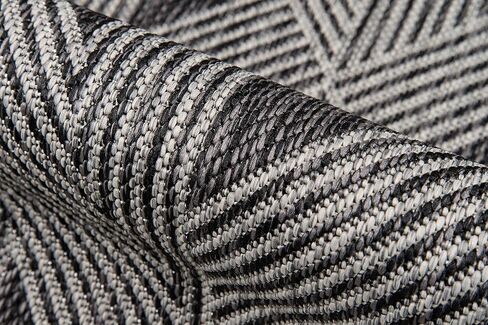 Novogratz by Momeni Rugs Villa Como Indoor Outdoor Area Rug, 2' X 10' Runner, Charcoal in Saudi Arabia