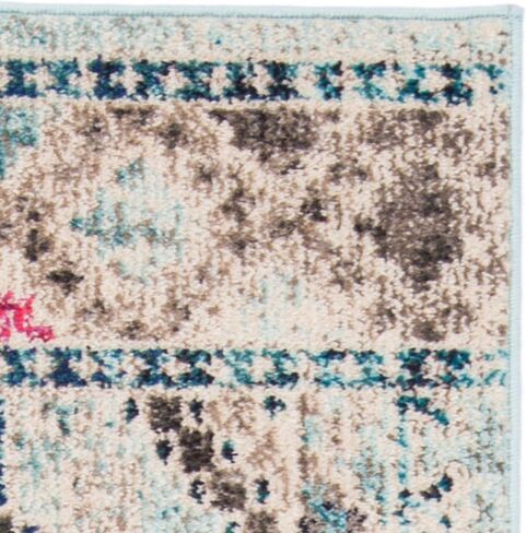 SAFAVIEH Madison Collection Accent Rug - 3' x 5', Black & Yellow, Boho Diamond Distressed Design, Non-Shedding & Easy Care, Ideal for High Traffic Areas in Entryway, Living Room, Bedroom (MAD418Z) in Saudi Arabia