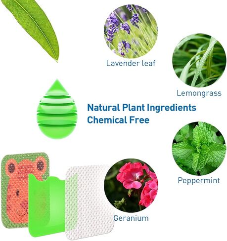 90 Pack Mosquito Patches, Mosquito Stickers, Resealable for Kids & Adults, Natural Ingredients and Deet-Free in Saudi Arabia