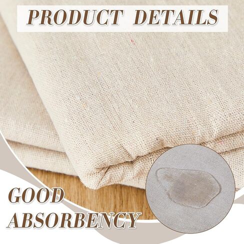 قطعتان من قماش الكتان الفخاري، أداة نحت الطين الهسي، قابلة للغسل، وقابلة لإعادة الاستخدام، وقماش قطرة للطلاء، وطباعة الأرضيات، والأثاث، وحماية ساحة الرسامين ضد الغبار والأوساخ، 99 × 59 بوصة in Kuwait