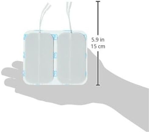 أقطاب إسفنجية من ValuTrode مستطيلة مقاس 2 بوصة × 3.5 بوصة، 4 في كل عبوة، جزء علوي من إسفنج الضفيرة، قابلة لإعادة الاستخدام in Kuwait
