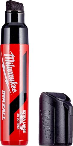 Milwaukee INKZALL XL Chisel Tip Marker Black, (4932471558) in Saudi Arabia