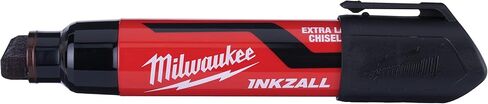 Milwaukee INKZALL XL Chisel Tip Marker Black, (4932471558) in Saudi Arabia