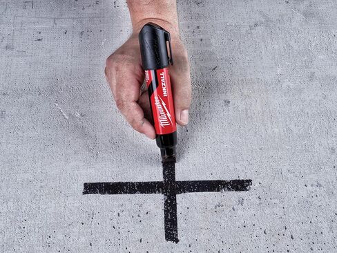 Milwaukee INKZALL XL Chisel Tip Marker Black, (4932471558) in Saudi Arabia