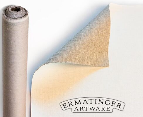 Canvas Linen Roll - Universal Primed - 2.2 Meters x 10 Meters - 550 GSM (16.22 oz) Primed Weight - Medium Texture - Archival Quality in Saudi Arabia