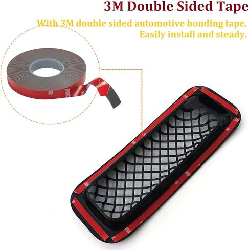 Bolaxin كروم أسود شبكة أمامية مصبغة شبكة مصبغة إدراج عدة متوافقة مع جيب باتريوت 2011-2017 (7 قطع) in Kuwait