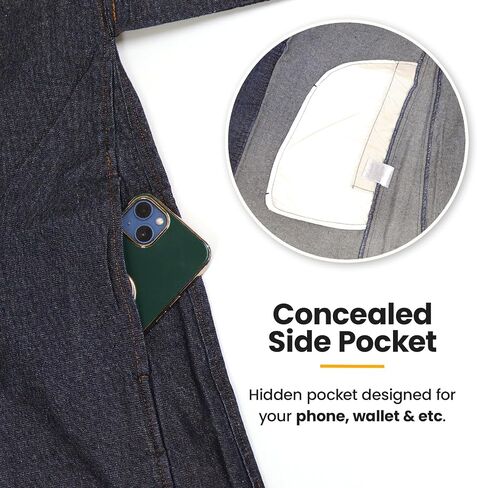 Mens Traditional Japanese Haori, Outerwear Soft Denim Jacket in Saudi Arabia