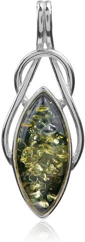 Ian and Valeri Co Black Green Amber Sterling Silver Celtic Pendant in Saudi Arabia