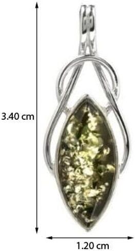 Ian and Valeri Co Black Green Amber Sterling Silver Celtic Pendant in Saudi Arabia
