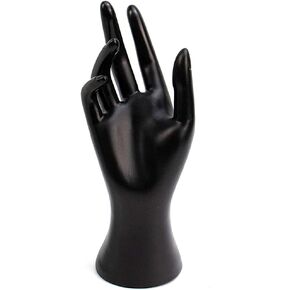 lasenersm 1 Piece Jewelry Display Holder Female Mannequin Hand Jewelry Bracelet Necklace Ring Display Organizer Stand, Black