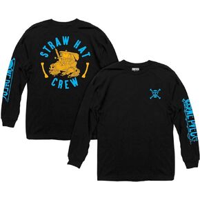 Ripple Junction One Piece Adult Long Sleeve T-Shirt Straw Hat Crew Treasure Chest Anime Shirt Officially Licensed