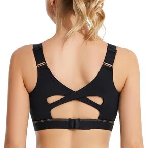 High Impact Sports Bra for Women Adjustable Straps with Removable Pads Running Workout Yoga Gym Bra Size S to 3X