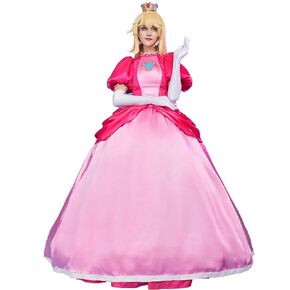 miccostumes Women Adult Costume Princess Cosplay Deluxe Set Top and Skirt with Crinoline and Gloves