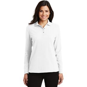 Port Authority Women's Long Sleeve Silk Touch Polo in Kuwait