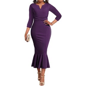 Women's Dinner Wedding Dress Sexy Wrap Party Pencil Dress Women Dresses wear to a Prom Outfits