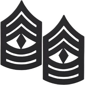 United States Marine Corps (USMC) black metal 1st SGT E8