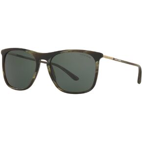 GIORGIO ARMANI AR8076-549671 Sunglasses Striped Green 55mm w/Grey Green Lens