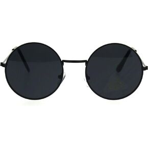 SA106 Retro Vintage Flat Color Circle Round Lens Sunglasses