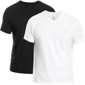 Premium Classic Men’s V-Neck T-Shirt | Ultra Soft, Breathable Cotton Modal Stretch Mens T-Shirt | Tag Free (Made in Egypt)