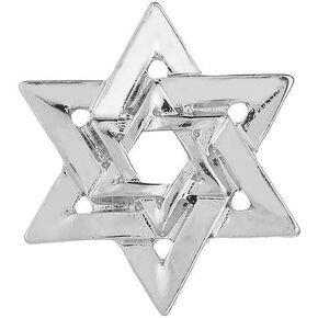 Delicate Full Crystal Star of David Brooch Pin Rhinestone Star Bouquet Brooch Lapel Pin Wedding Party Jewelry Gift