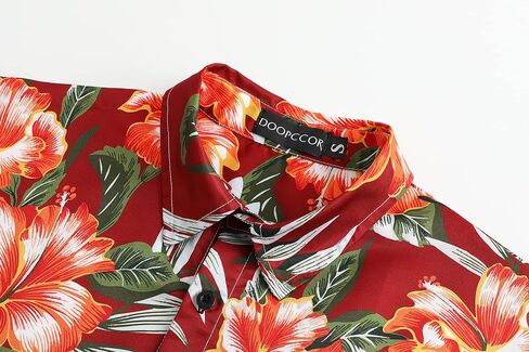DOOPCCOR Hawaiian Shirt for Men Hawaiian Casual Button Down Summer Beach Shirts in Saudi Arabia