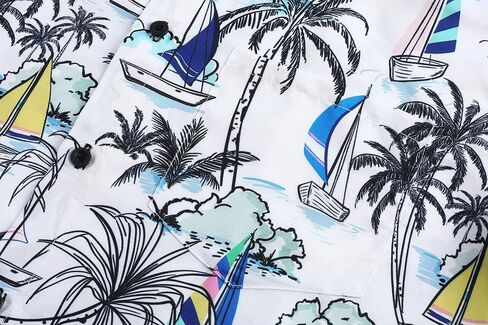 DOOPCCOR Hawaiian Shirt for Men Hawaiian Casual Button Down Summer Beach Shirts in Saudi Arabia