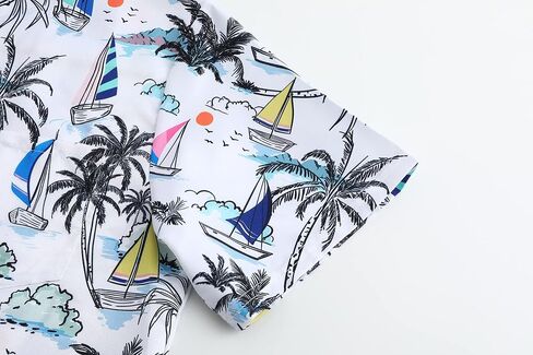 DOOPCCOR Hawaiian Shirt for Men Hawaiian Casual Button Down Summer Beach Shirts in Saudi Arabia